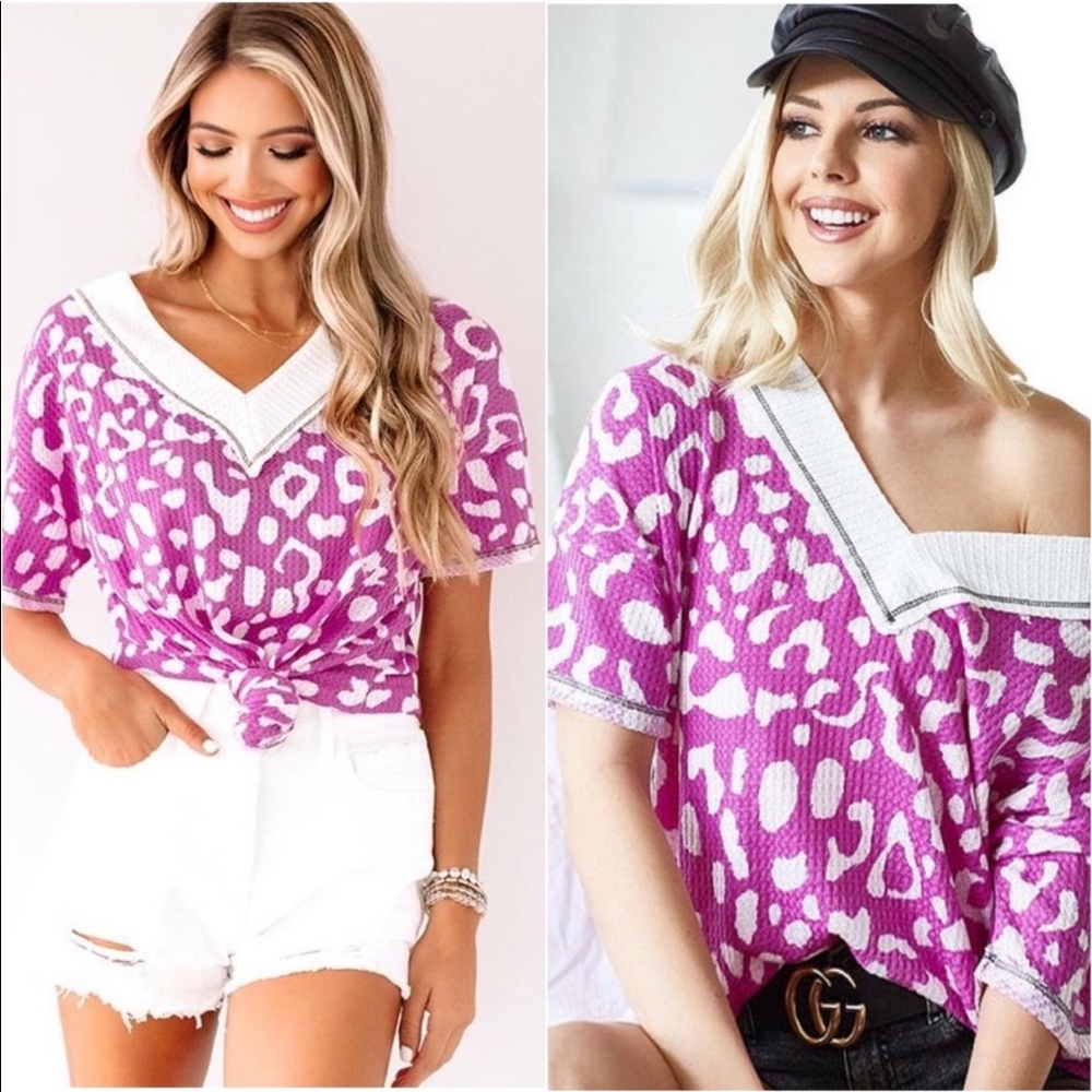 Navy Off-Shoulder Crop Top | Size M | Cute & Flirty